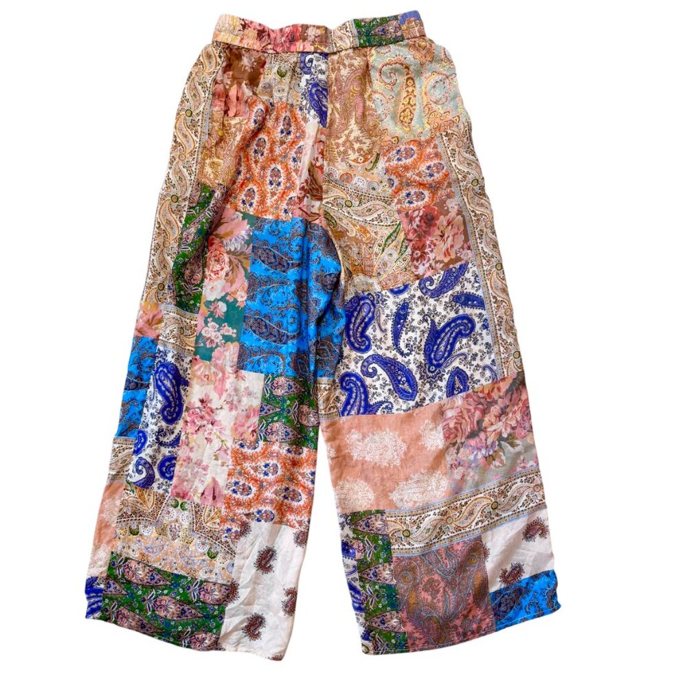 Zimmermann Devi 100% Silk Patchwork Drawstring Wi… - image 8